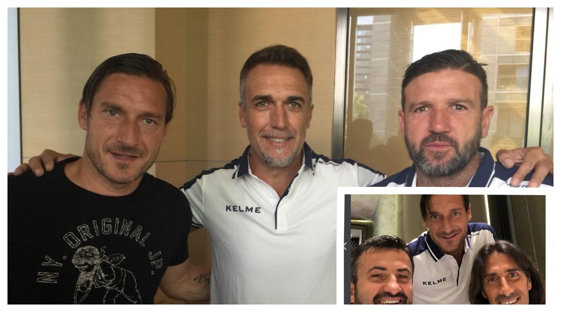 [VIDEO E FOTO] – Totti, Batistuta, Delvecchio, Candela e Panucci: in Cina va in scena Europa-Sud America
