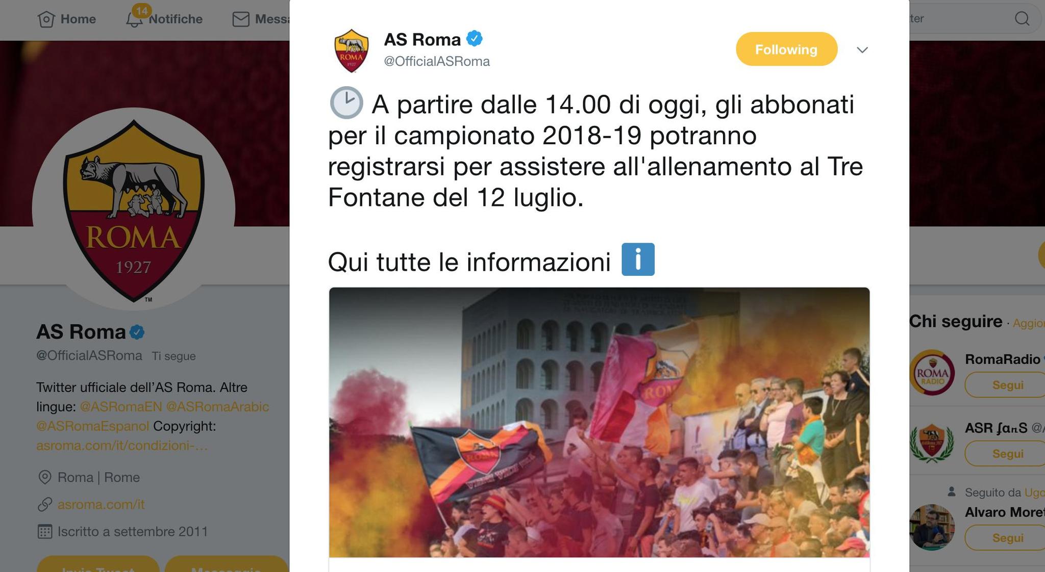 Roma al Tre Fontane, ecco come registrarsi per assistere all’allenamento