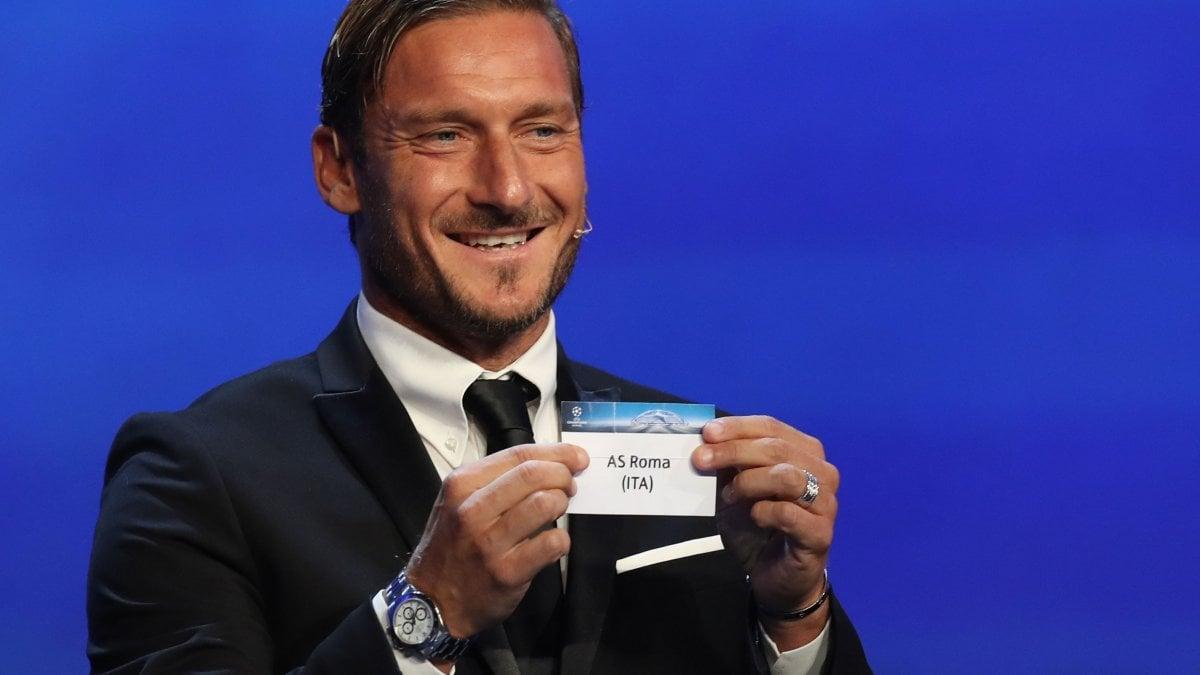 Sorteggio Champions, Totti: “La squadra è forte, il gruppo è unito e il mister ha grandi obiettivi”