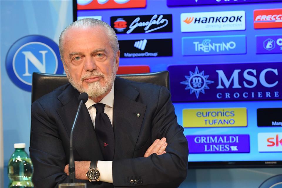 Napoli, De Laurentiis: “Dobbiamo creare un’altra competizione togliendola alla Uefa”