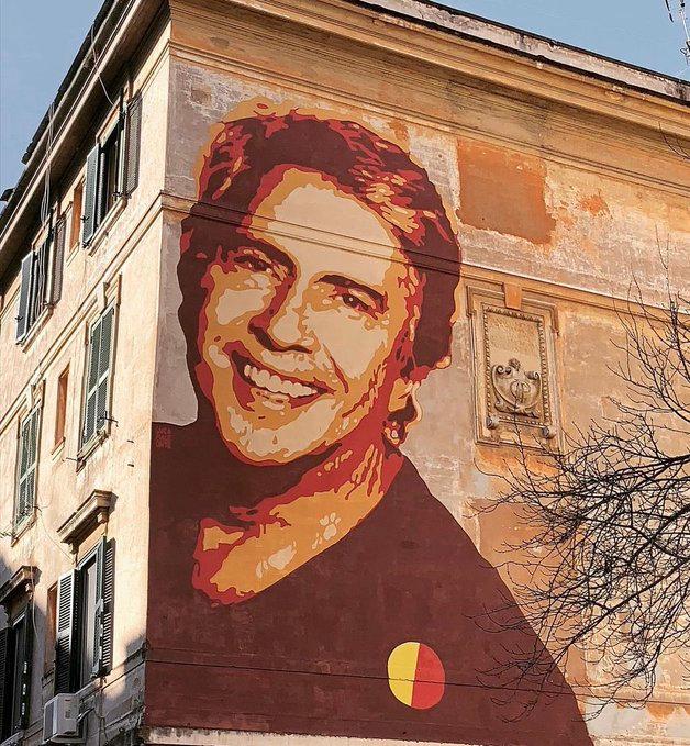 Roma, inaugurato il murale per Lando Fiorini