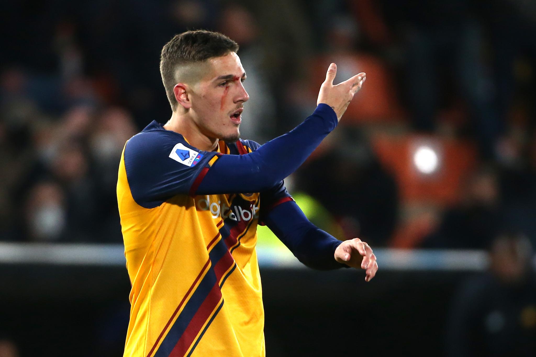 Zaniolo in campo con l’Atalanta: indosserà una maschera protettiva al volto