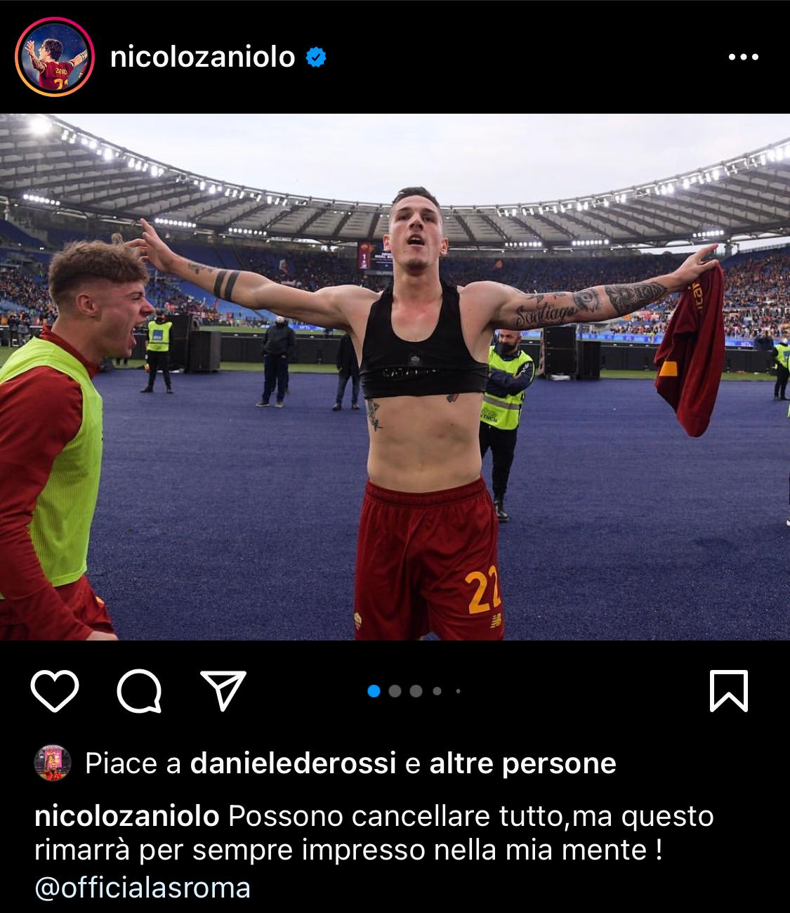 Zaniolo, il messaggio ai tifosi: “Un’esultanza che non dimenticherò mai!”
