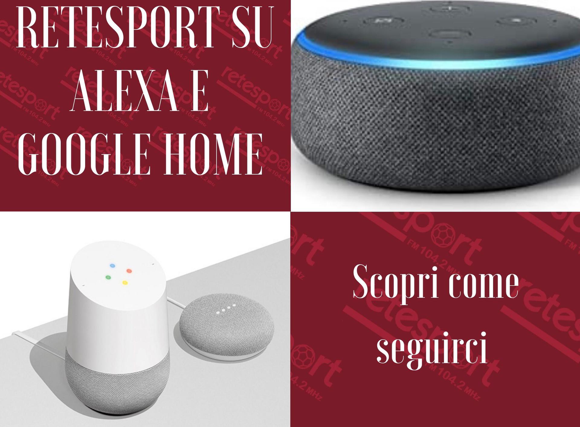 Retesport su Alexa e Google Home: scopri qui come accedere alle nostre skill esclusive