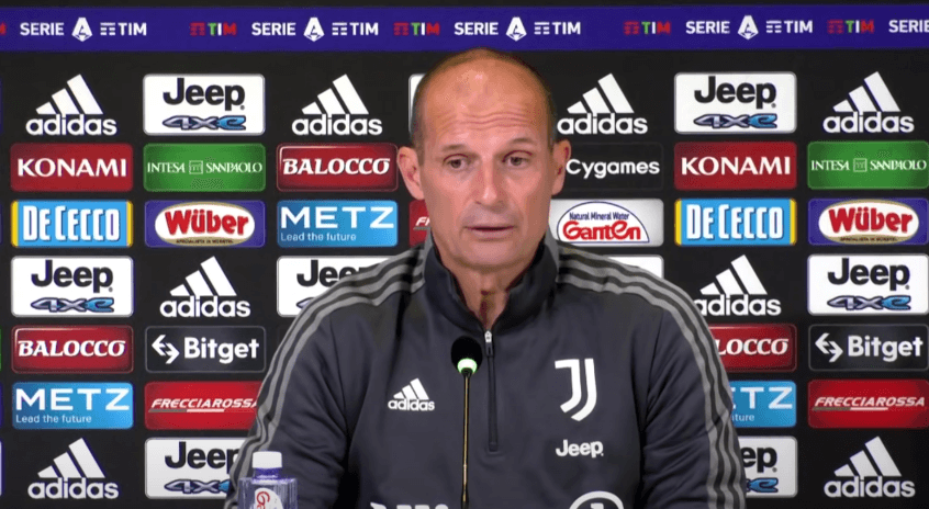 Allegri: “Con la Roma grande sfida. Torna Locatelli. Lotta Champions? Per noi oggi impossibile”