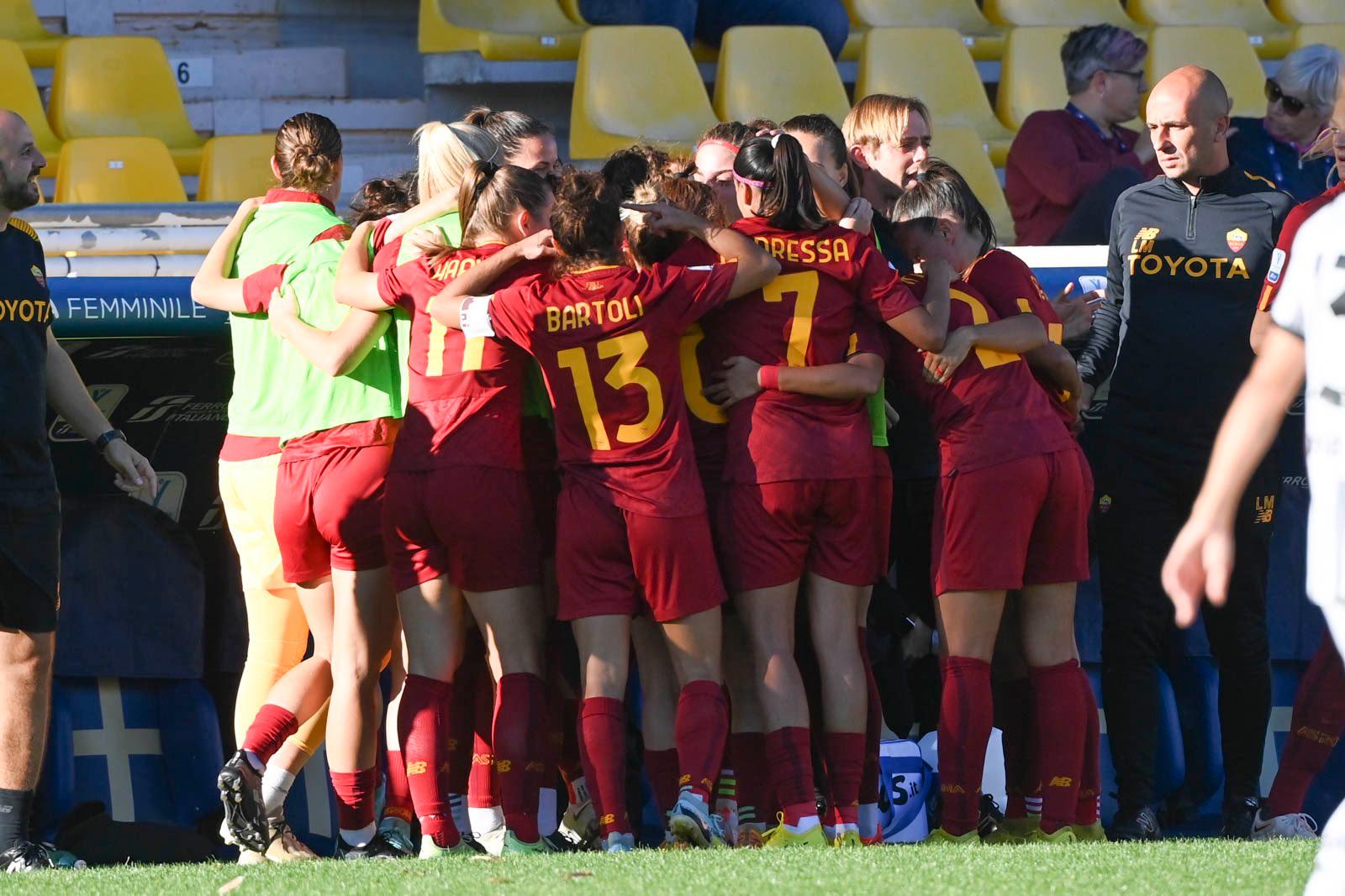 Champions femminile, tris giallorosso all’esordio: gironi a un passo