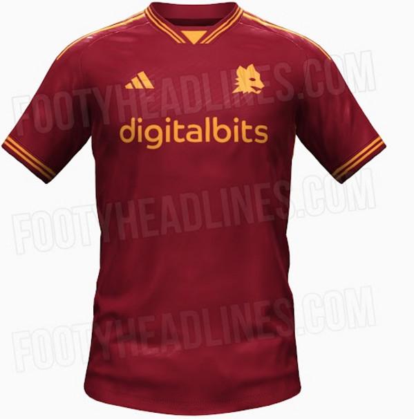 Roma, lupetto e taglio anni 90: ecco la possibile prima maglia Adidas (FOTO)