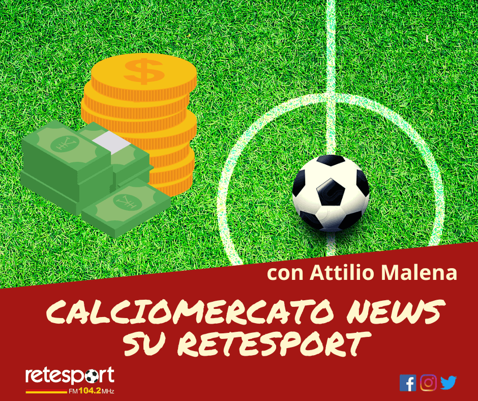Calciomercato News su Retesport: ogni giorno 4 finestre informative con Attilio Malena