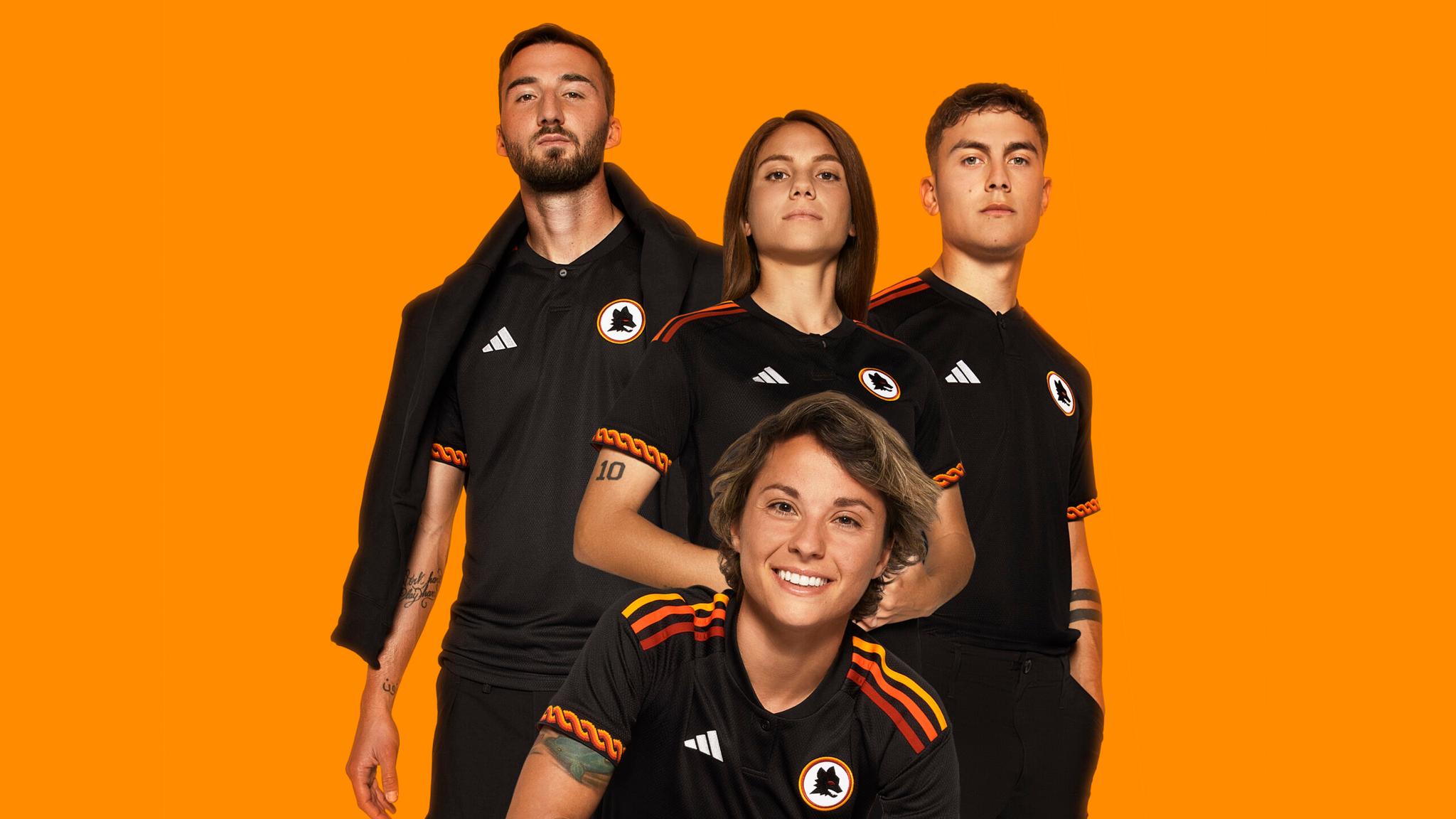 As Roma, ecco la terza maglia Adidas: nera con lupetto di Gratton – VIDEO & FOTO