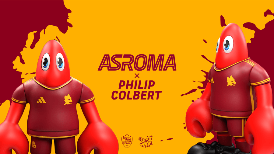 Ufficiale: AS Roma insieme all’artista Philip Colbert per fondere calcio e arte (COMUNICATO)