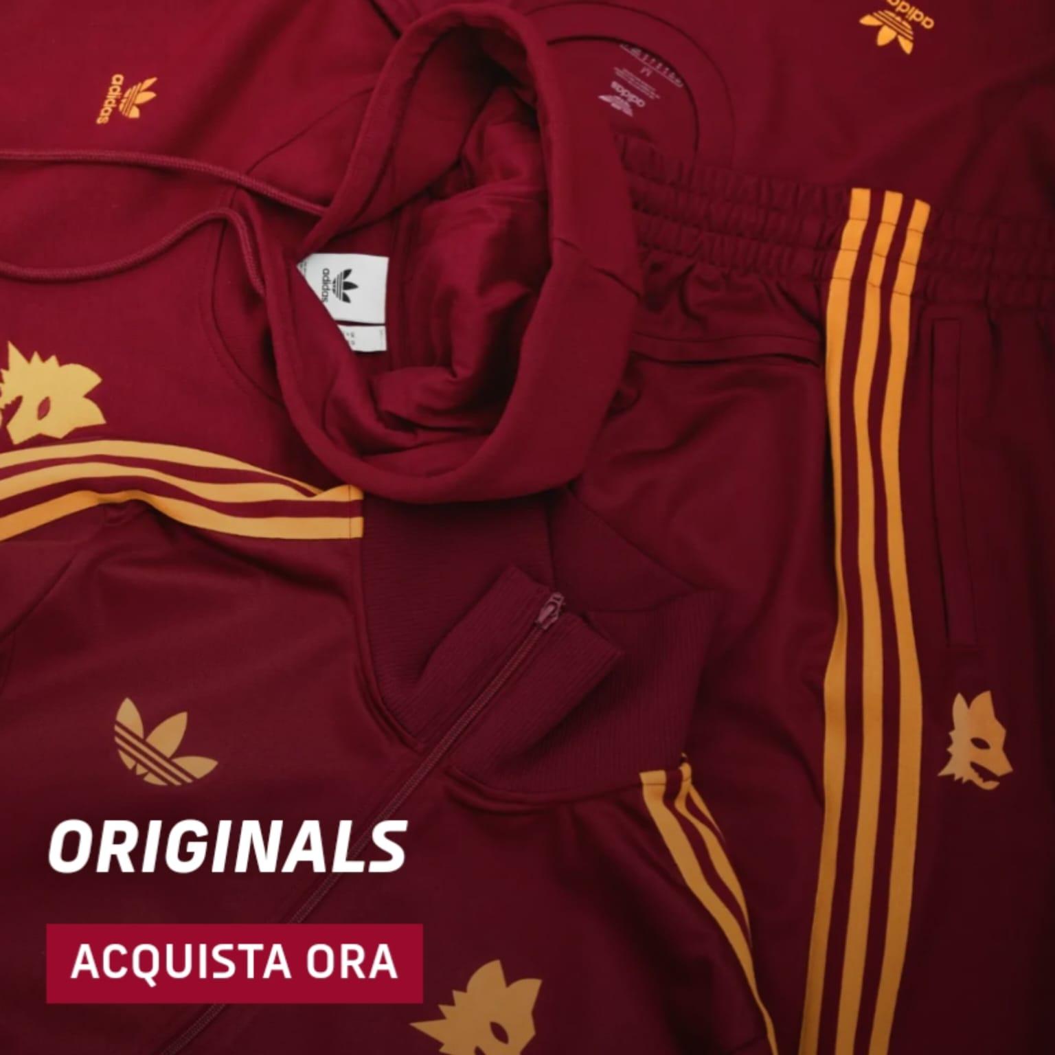 Roma, di nuovo in vendita la linea “Original” di Adidas: ecco i prezzi