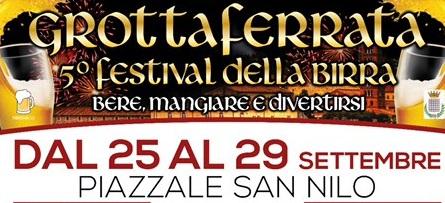 Grottaferrata, a settembre il 5° Festival della Birra: tutte le info