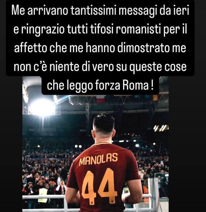 Manolas sul possibile ritorno: “Grazie ai romanisti, ma non c’è nulla di vero…” – FOTO