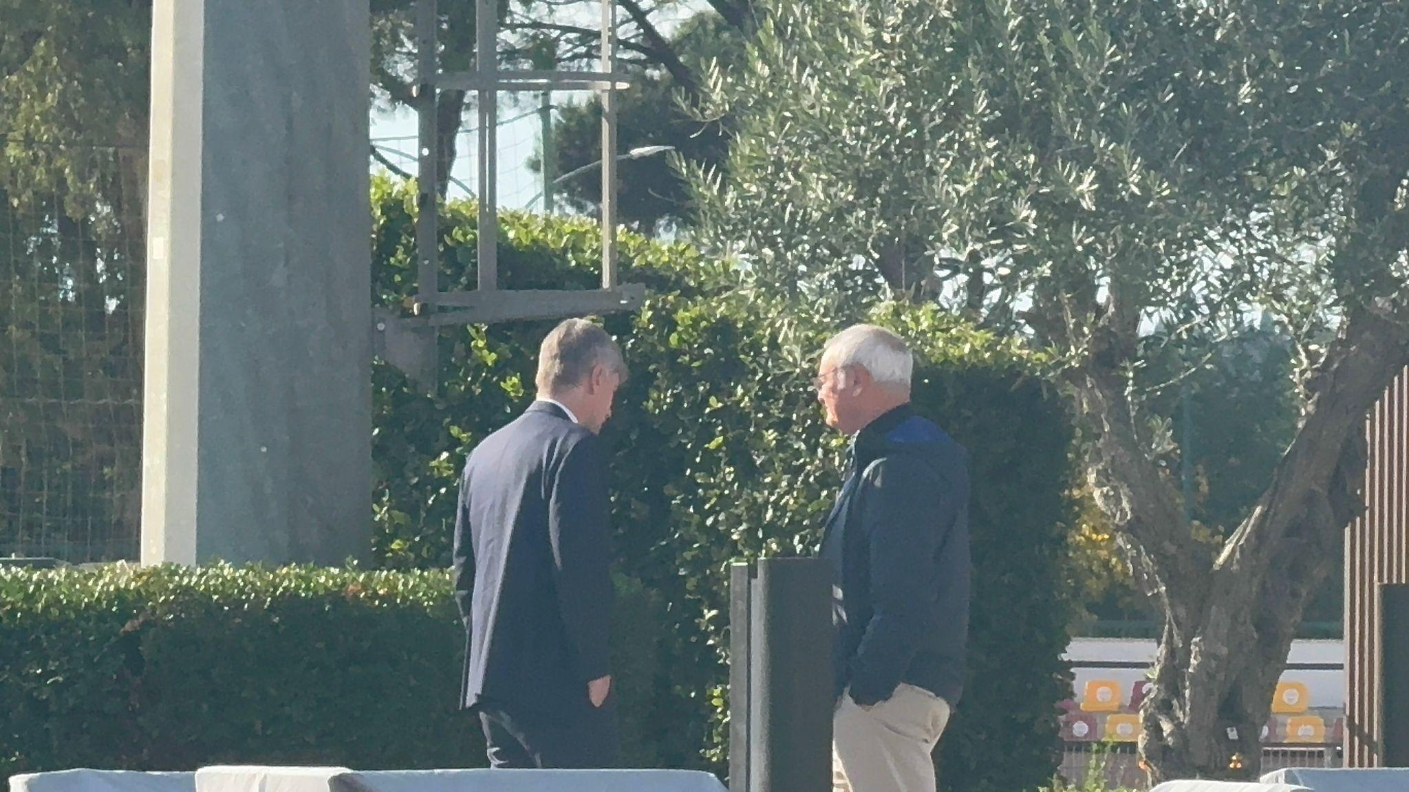 Trigoria: colloquio tra Ranieri e Massara (VIDEO)