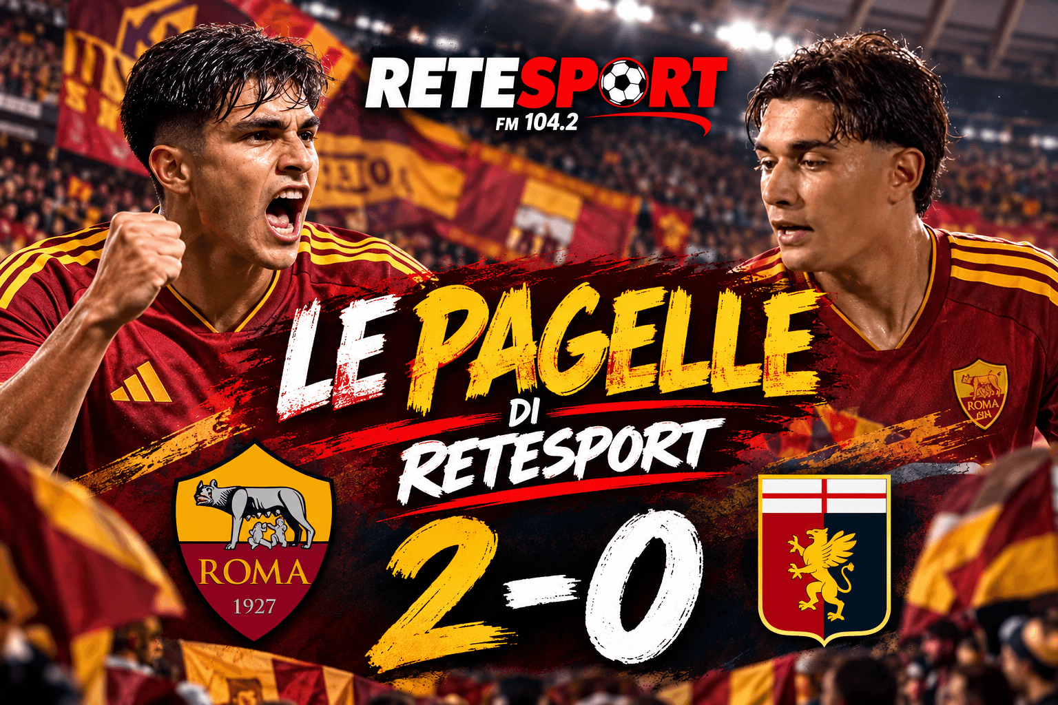 Roma-Genoa 2-0, le pagelle di Retesport