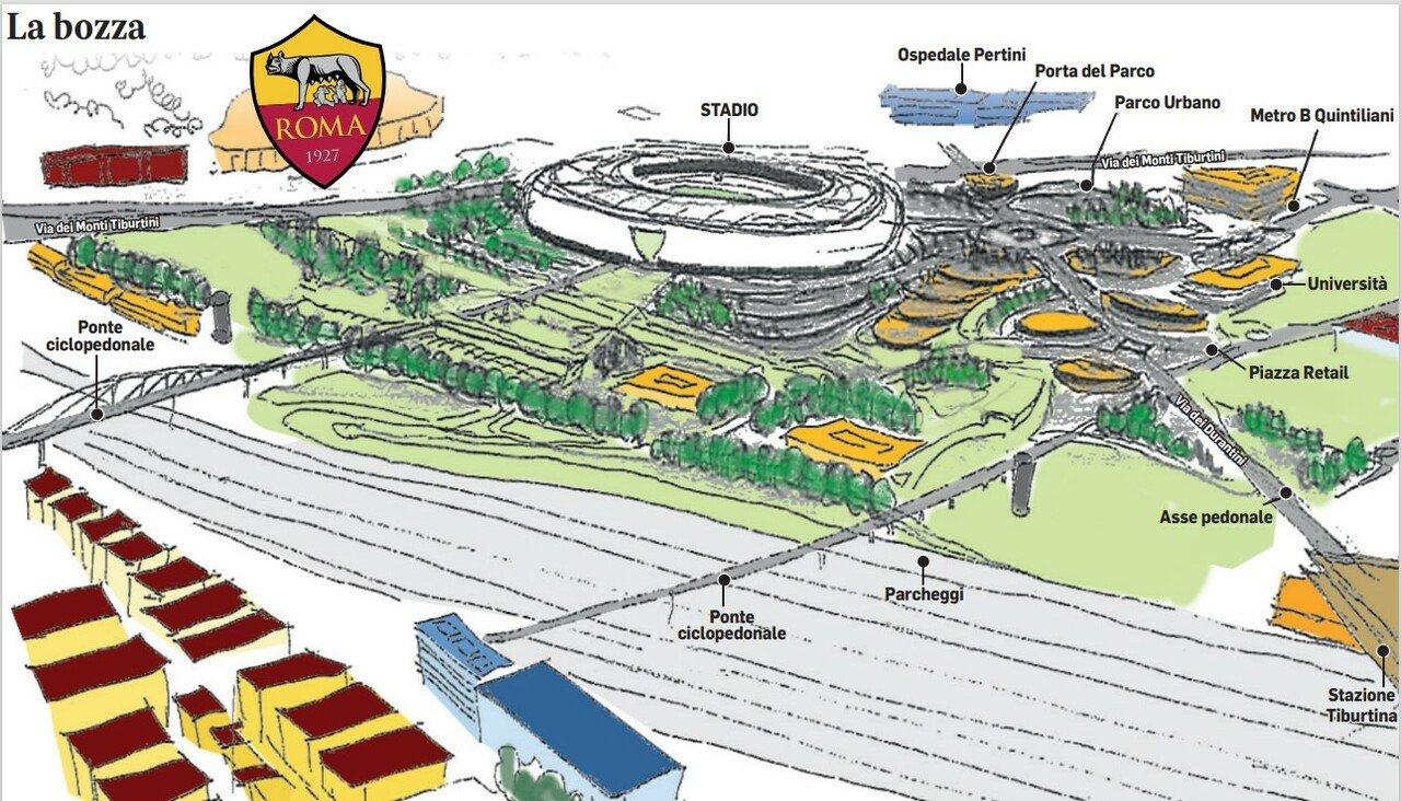 A Pietralata nascerà la casa della Roma. Avrà 65mila posti: obiettivo 2026