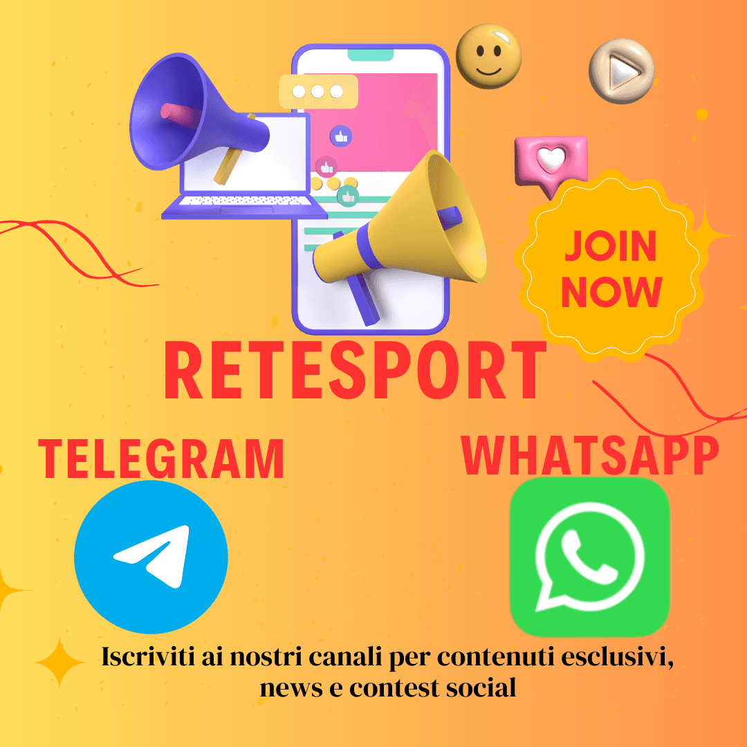 Retesport su Telegram e Whatsapp: scopri i nostri nuovi canali esclusivi