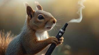Scoiattoli ‘fumano’ sigarette elettroniche, scatta l’allarme degli esperti in Uk